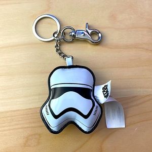 Star Wars soft stuffed Stormtrooper keychain.